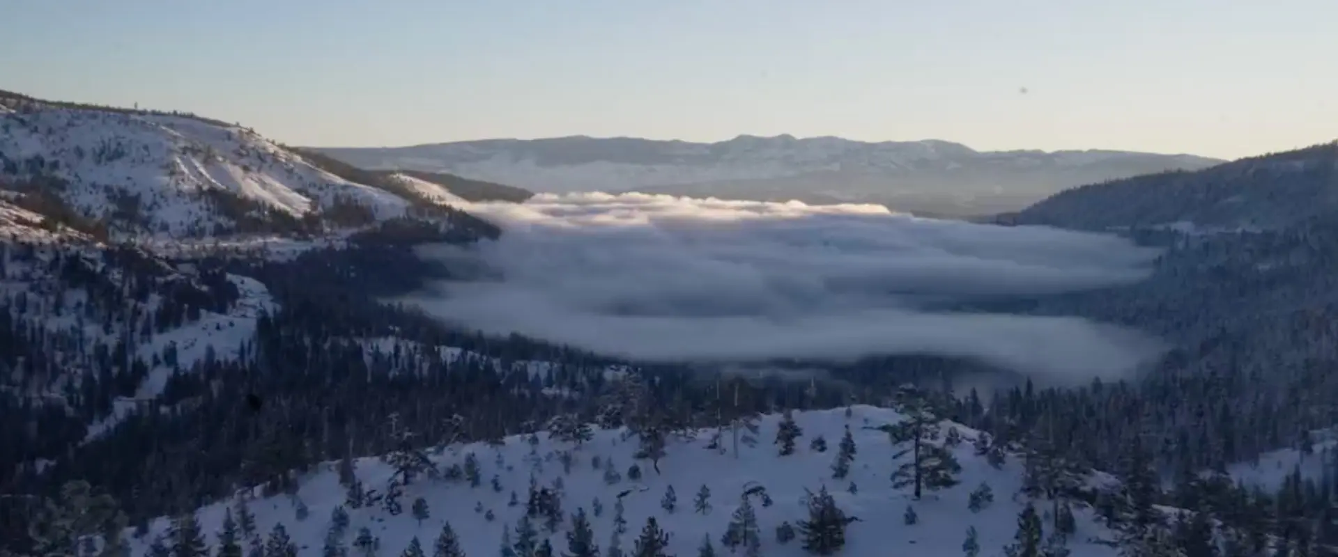 Scenic photo of Donner lake on Donner Summit