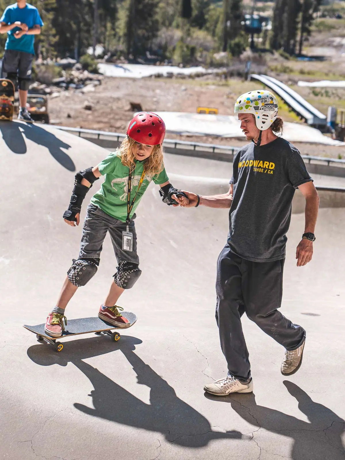 Woodward Tahoe Private Lessons on the outdoor skatepark