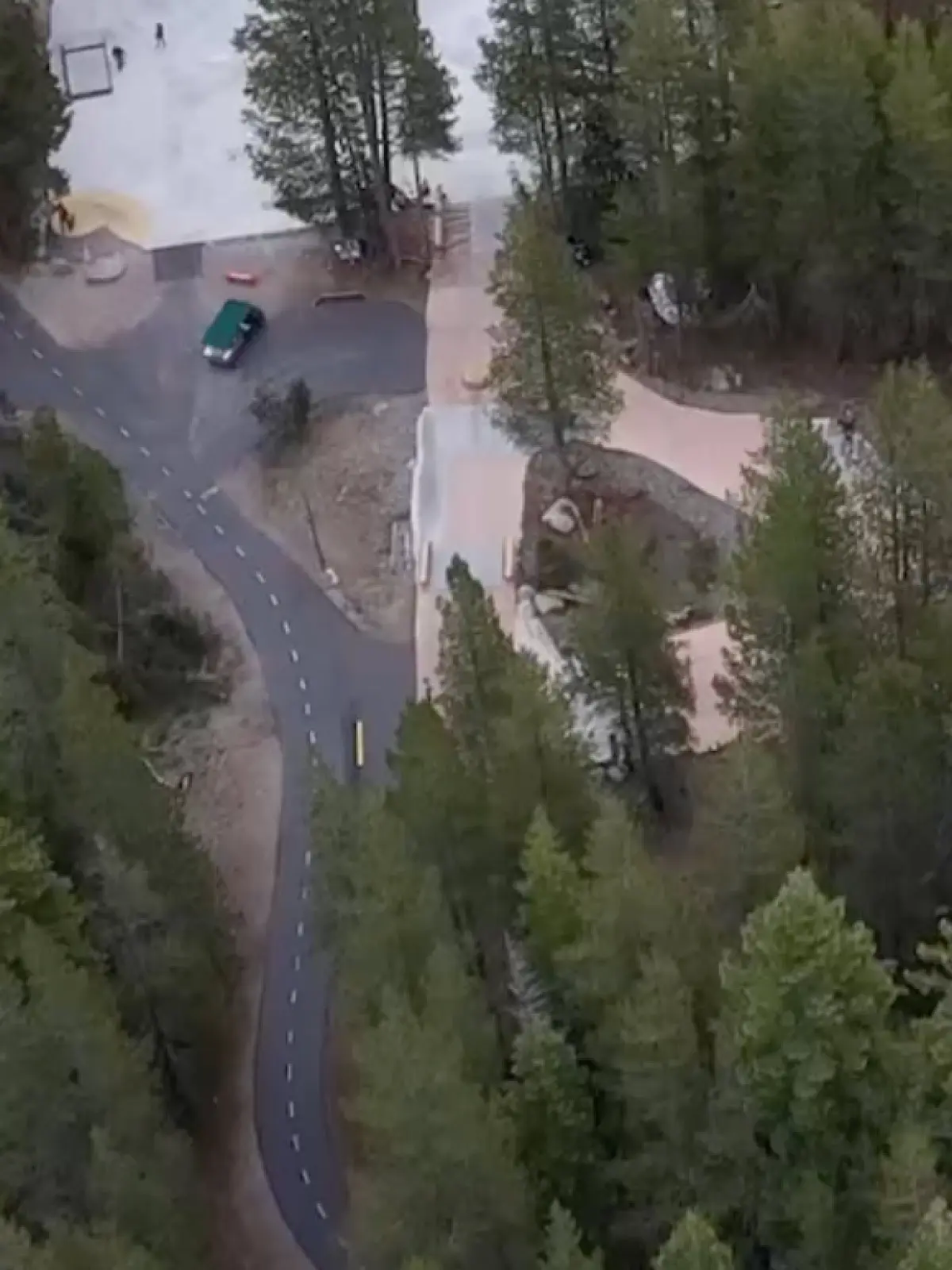 Wide angle shot of outdoors parks at Woodward Tahoe